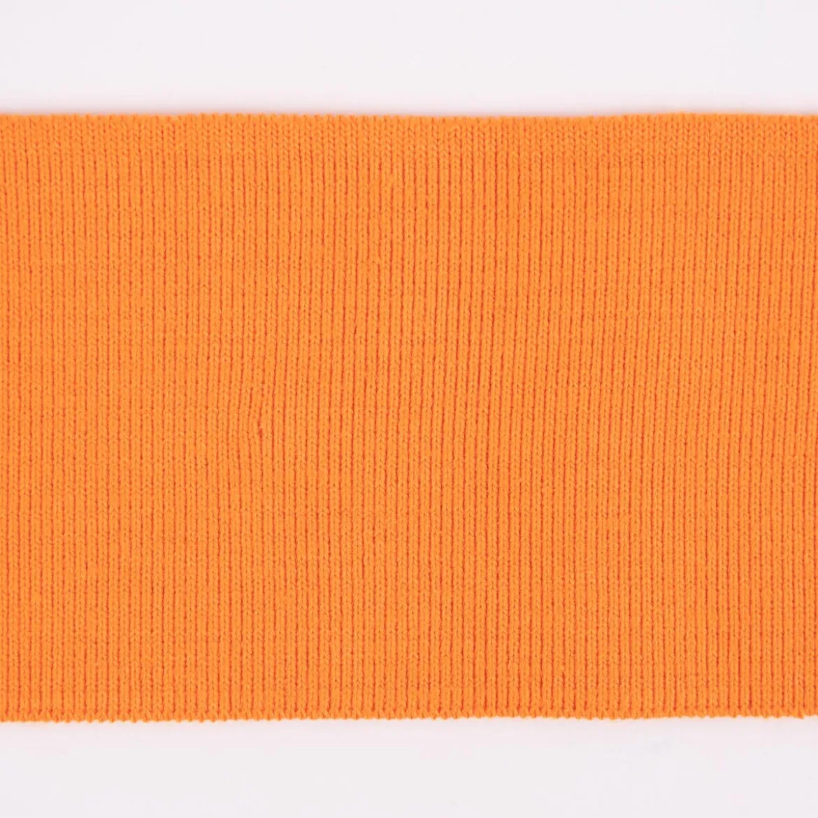 Cuff Bündchen Fertigbündchen Organic Bio einfarbig orange 7x135cm