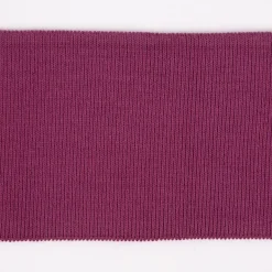 Cuff Bündchen Fertigbündchen Organic Bio einfarbig lila 7x135cm