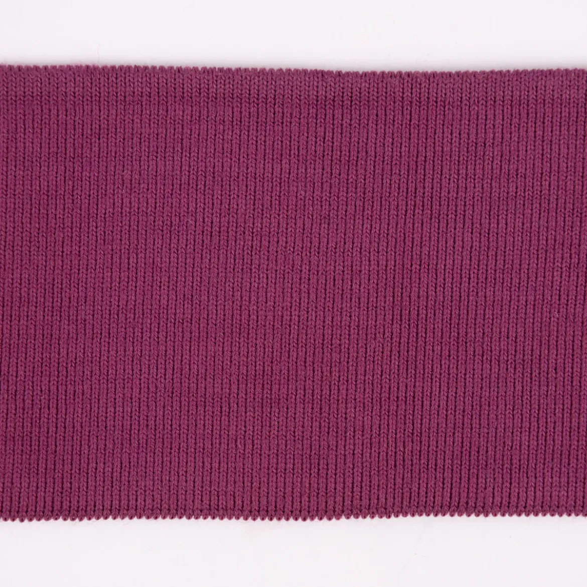 Cuff Bündchen Fertigbündchen Organic Bio einfarbig lila 7x135cm