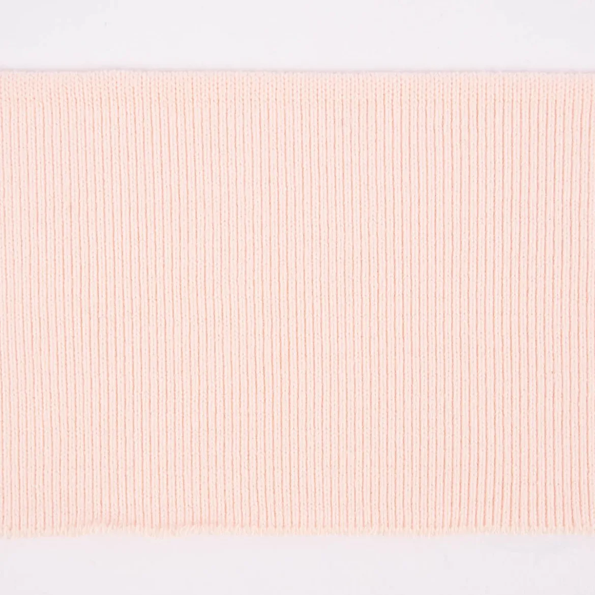 Cuff Bündchen Fertigbündchen Organic Bio einfarbig hellrosa 7x135cm