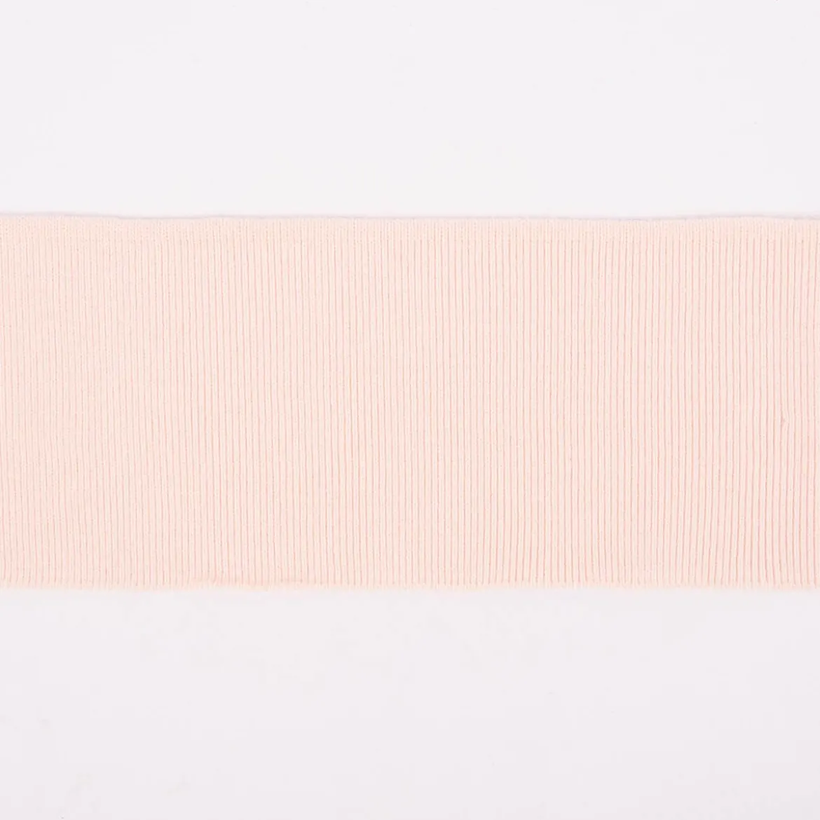 Cuff Bündchen Fertigbündchen Organic Bio einfarbig hellrosa 7x135cm