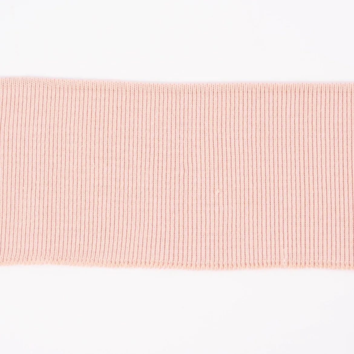 Cuff Bündchen Fertigbündchen Organic Bio einfarbig hell altrosa 7x135cm