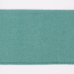 Cuff Bündchen Fertigbündchen Organic Bio einfarbig dunkel mint 7x135cm