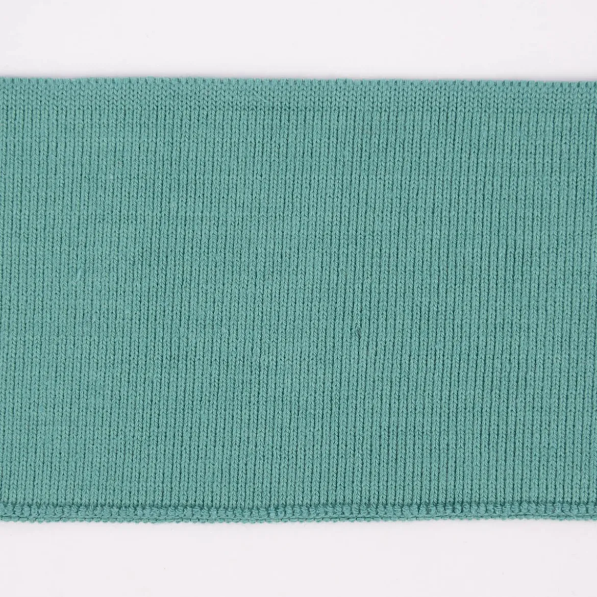 Cuff Bündchen Fertigbündchen Organic Bio einfarbig dunkel mint 7x135cm