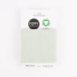 Cuff Bündchen Fertigbündchen Organic Bio einfarbig mint 7x135cm