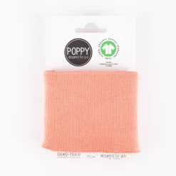 Cuff Bündchen Fertigbündchen Organic Bio einfarbig apricot 7x135cm