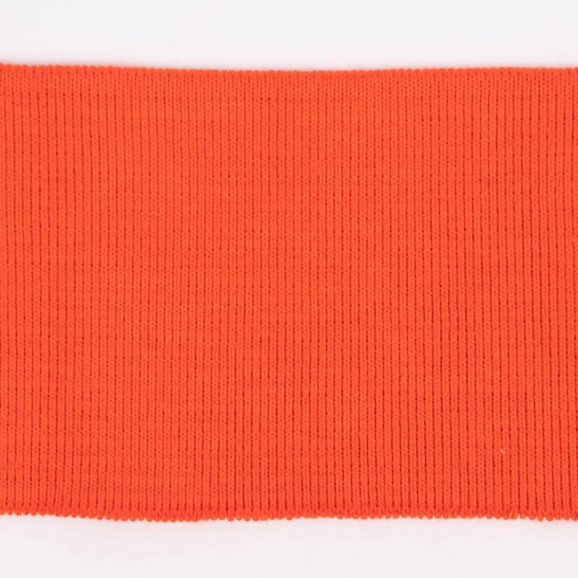 Cuff Bündchen Fertigbündchen Organic Bio einfarbig orange neon 7x135cm