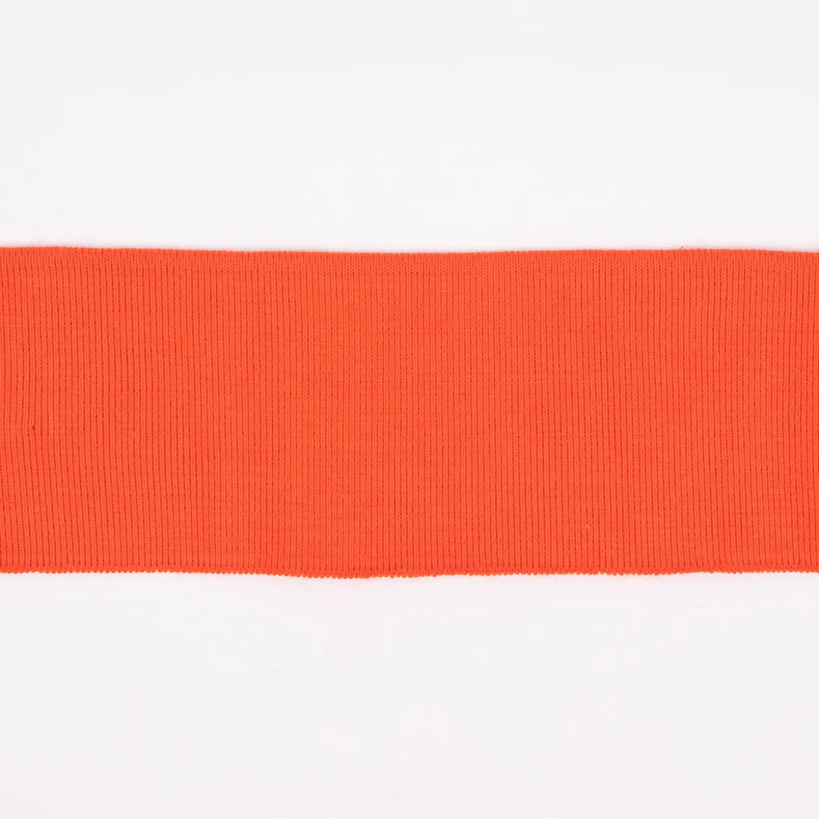 Cuff Bündchen Fertigbündchen Organic Bio einfarbig orange neon 7x135cm