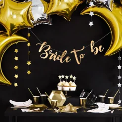 Cupcake Stecker Holzpicker Sterne 6 Stück goldfarbig