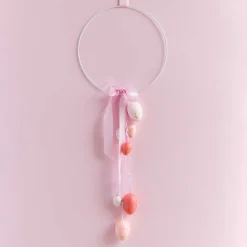 Deko Eier zum Hängen aus Polyschaum Farbmix rosa gold 6 Stück 4x6cm von Rico Design