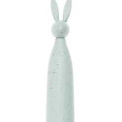 Dekofigur Hase aus Holz hellblau 4x18cm von Rico Design