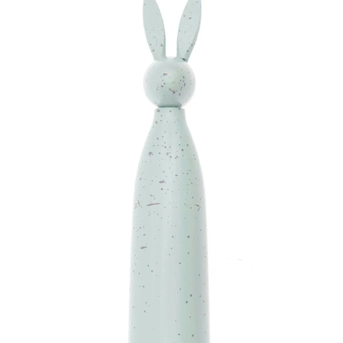 Dekofigur Hase aus Holz hellblau 4x18cm von Rico Design