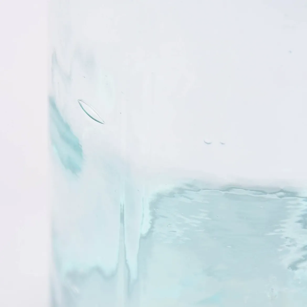 Deko Flasche mit doppeltem Rand Glas farblos verschiedene Größen