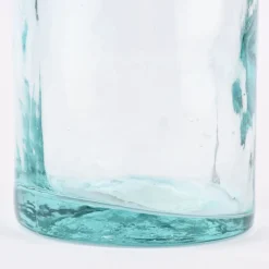 Deko Flasche mit doppeltem Rand Glas farblos verschiedene Größen