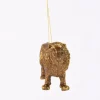 Dekohänger Löwe Kunststoff goldfarbig 12,5x4x7,5cm