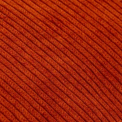 Deko Kissen aus Cord mit Kederumrandung einfarbig rost rot 45x45cm