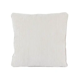 Deko Kissen aus Cord mit Kederumrandung einfarbig ecru 45x45cm