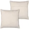 Dekokissen einfarbig natur creme Rippenstruktur 45x45cm