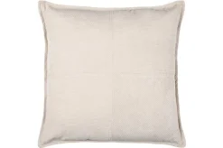 Dekokissen einfarbig natur creme Rippenstruktur 45x45cm