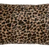 Dekokissen Kunstfell Leopardenmuster Fauves camel braun 50x80cm