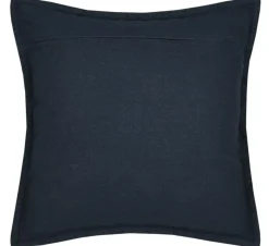 Dekokissen Schiff Möwen Stickerei weiß jeansblau meliert 50x50cm