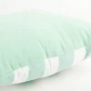 Dekokissen Streifen weiß mint Tuftung "Chill" lila 45x45cm