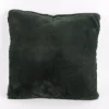 Deko Kuschelkissen Plüsch einfarbig thymian-grün 45x45cm