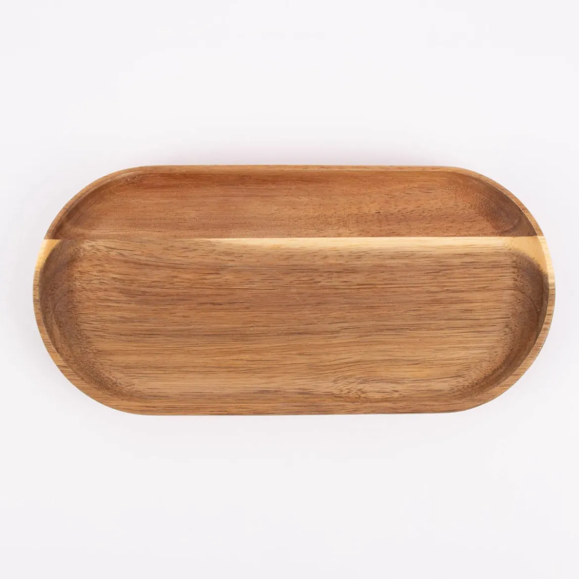 Deko Platte länglich Akazienholz natur 25x12x2cm