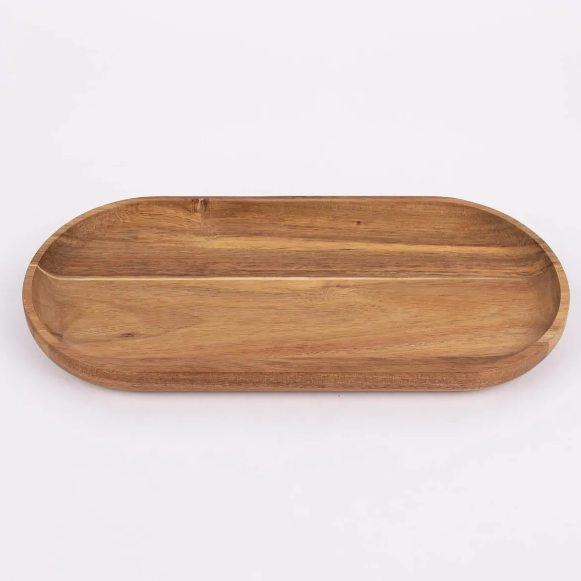 Deko Platte länglich Akazienholz natur 30x15x2cm