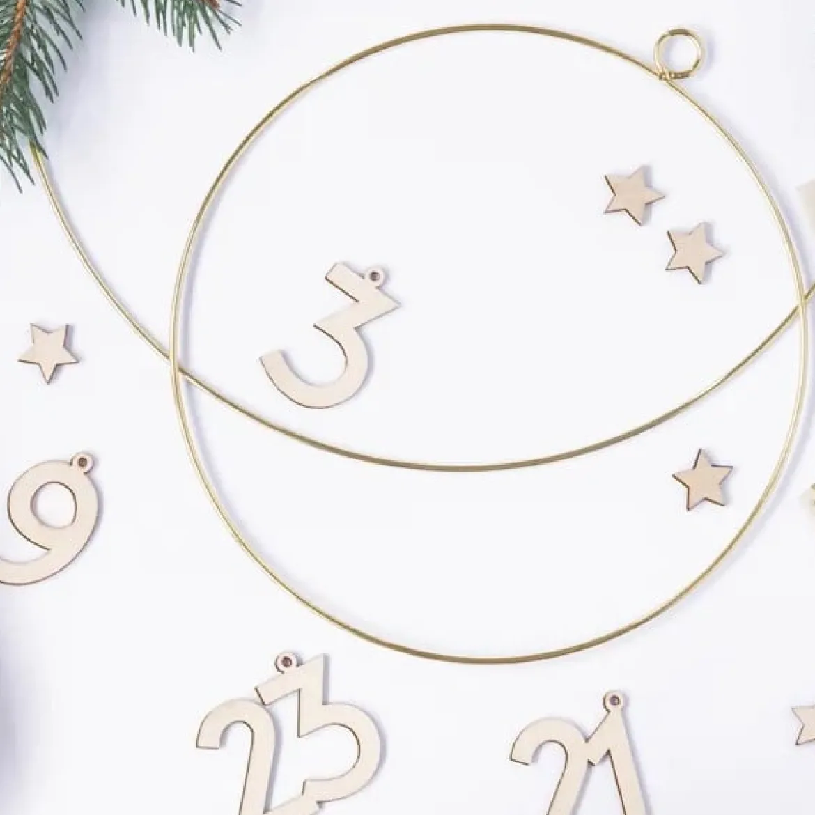 Dekoring Metall 2er Set in verschiedenen Größen goldfarbig 19,5cm und 28cm