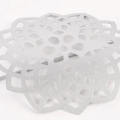 Dekospange Raffhalter Blume Ornament Aluminium