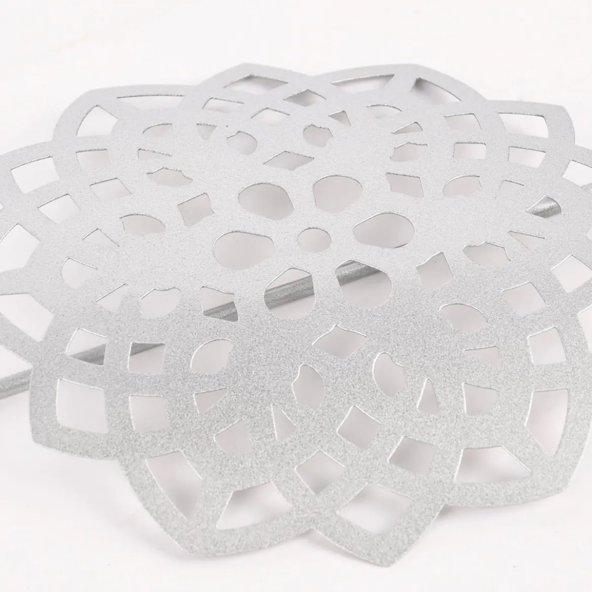 Dekospange Raffhalter Blume Ornament Aluminium