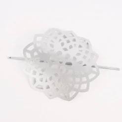 Dekospange Raffhalter Blume Ornament Aluminium