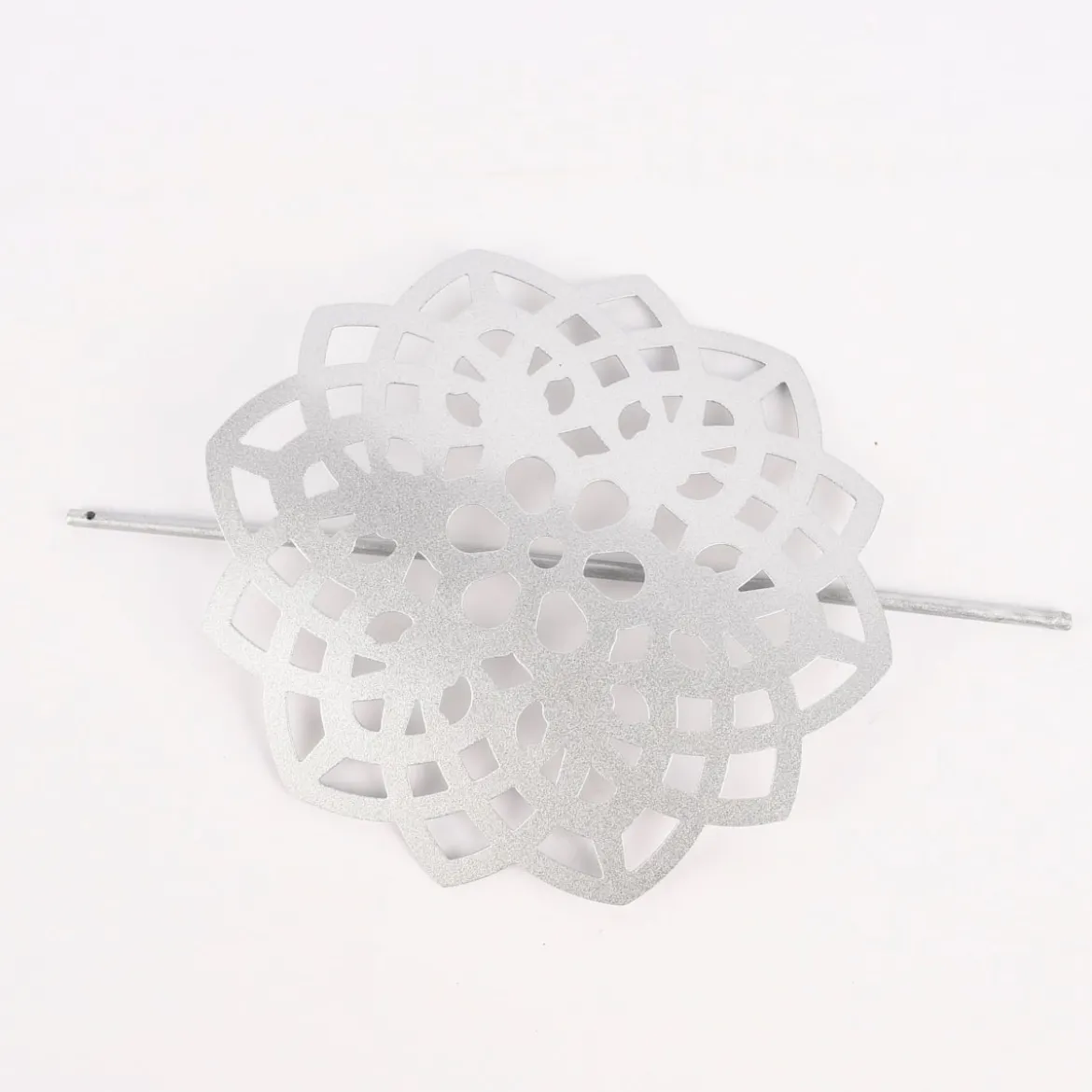 Dekospange Raffhalter Blume Ornament Aluminium