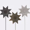 Deko Stecker Stern Metall Cut-Out messingfarben 15cm