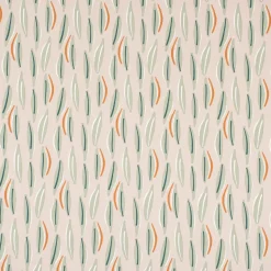 Dekostoff Baumwolle Canvas Cojio Blätter abstrakt beige grün 1,5m Breite