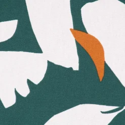 Dekostoff Baumwolle Canvas Ewazi Blätter Blumen abstrakt grün ecru 1,5m Breite