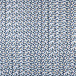 Dekostoff Baumwolle Canvas Tesaya Blumen abstrakt klein blau 1,5m Breite
