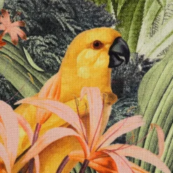 Dekostoff Baumwolle Halbpanama Garden of Eden Panel Palmen Vögel 1Stk 140x140cm