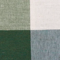 Dekostoff Baumwoll-Mischgewebe große Karos 5,5x5,5cm grün weiß 2,80m Breite