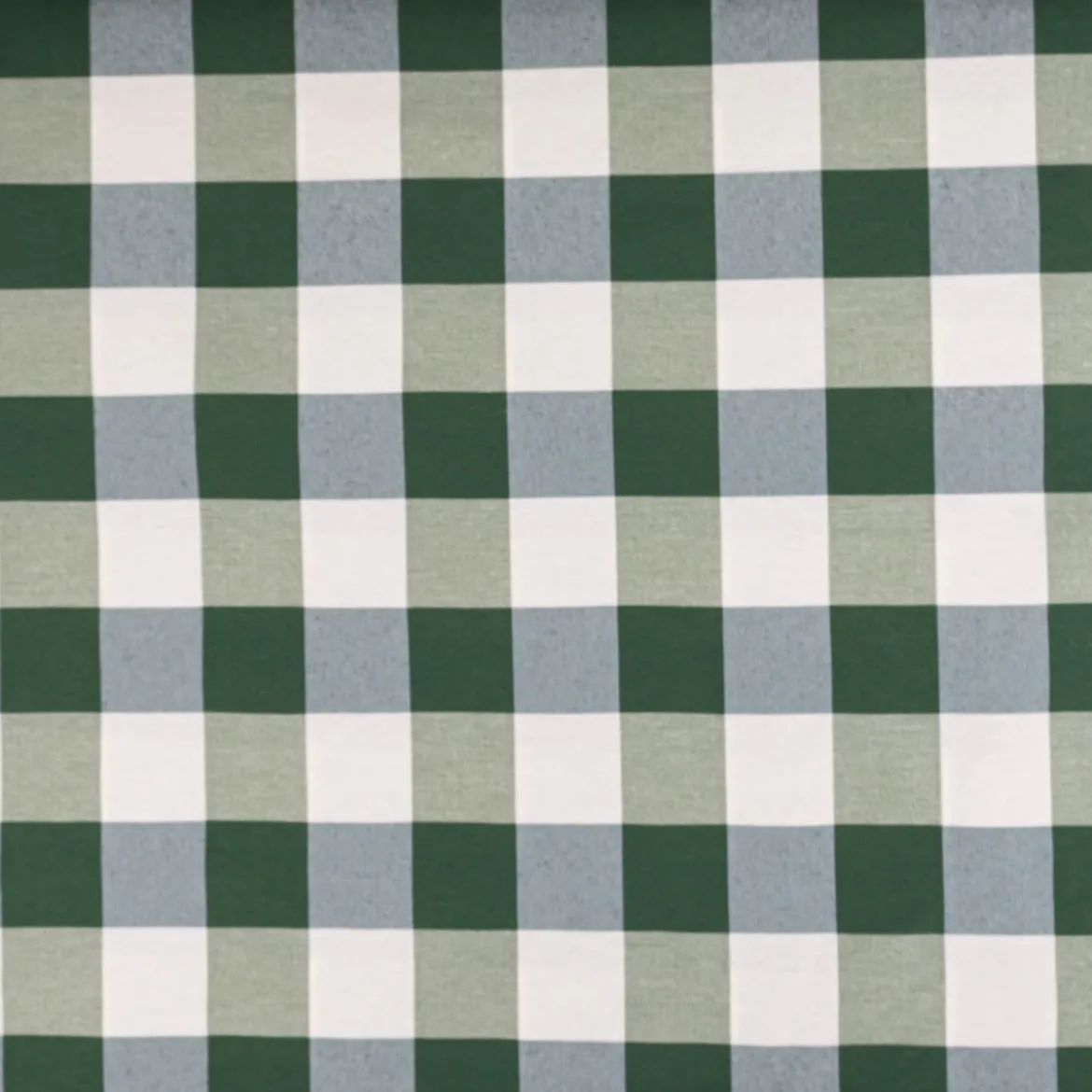 Dekostoff Baumwoll-Mischgewebe große Karos 5,5x5,5cm grün weiß 2,80m Breite