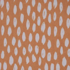 Dekostoff Baumwollstoff Bayside Tupfen Pinselstriche orange weiß 1,38m Breite