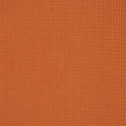 Dekostoff Baumwollstoff überbreit Waffelrelief Kästchenstruktur burnt orange 2,80m Breite
