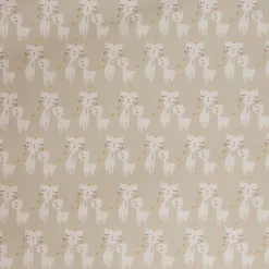 Dekostoff Baumwollstoff Halbpanama Katzen Caticorn beige pastell raumhoch 2,80m Breite