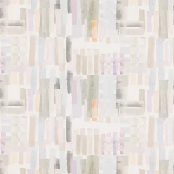 Dekostoff Baumwollstoff Halbpanama Denise Soft Aquarell Streifen pastell lila 1,40m Breite
