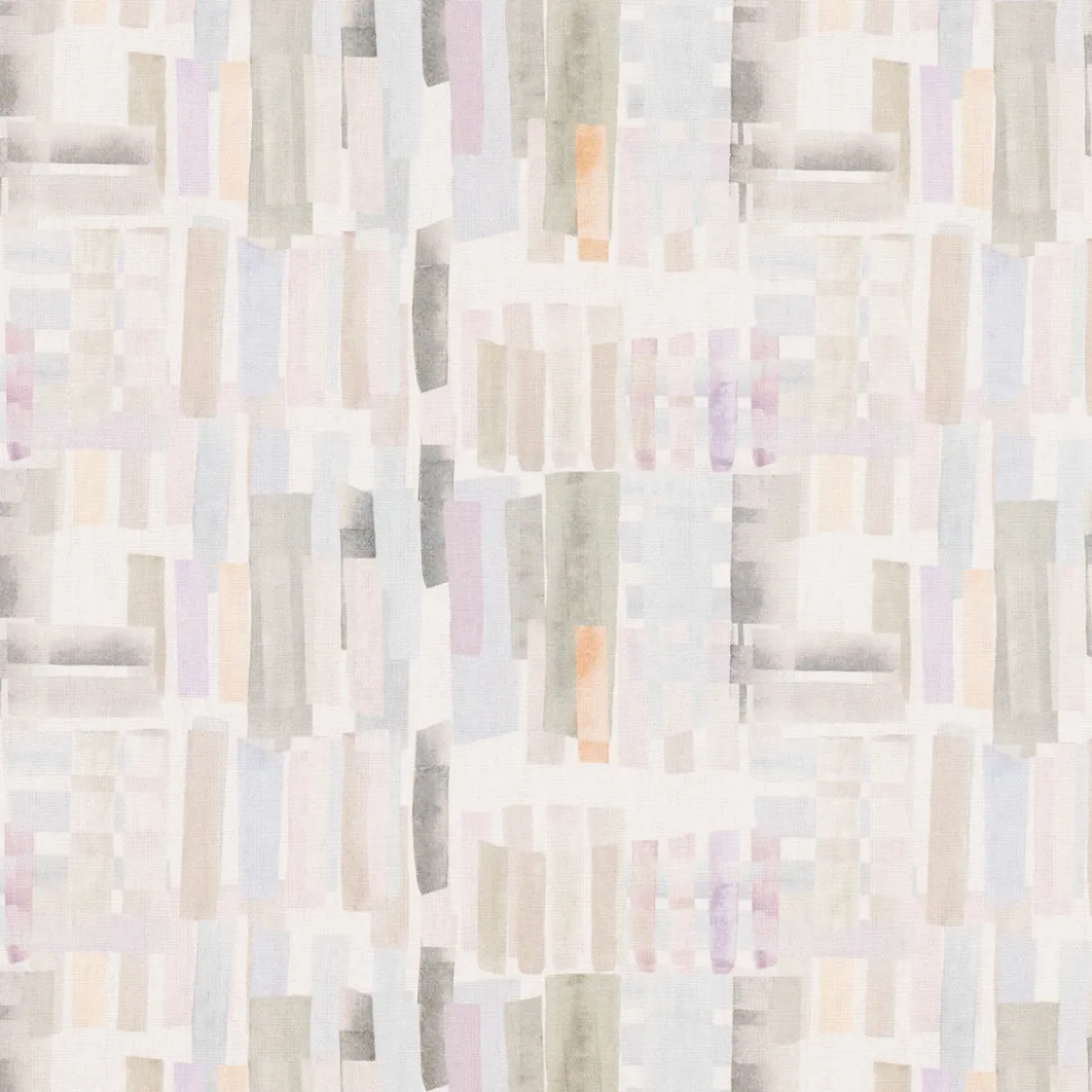Dekostoff Baumwollstoff Halbpanama Denise Soft Aquarell Streifen pastell lila 1,40m Breite