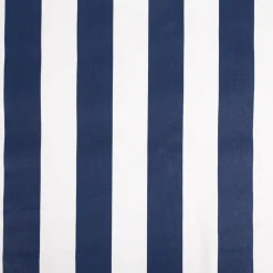 Dekostoff Baumwollstoff Köperbindung Blockstreifen blau weiß 1,6m Breite