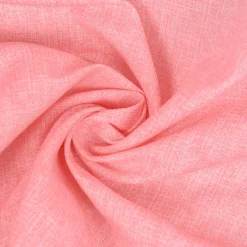 Dekostoff Baumwollstoff Leinenoptik einfarbig rosa