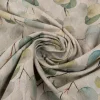 Dekostoff Baumwollstoff Leinenlook Digitaldruck Eucalyptus Boho Leaf Eukalyptus Blätter natur grün 1,40m Breite