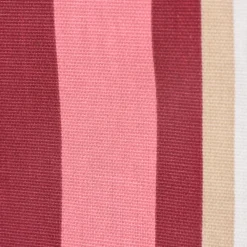 Dekostoff Baumwollstoff Längsstreifen rot rosa braun grün